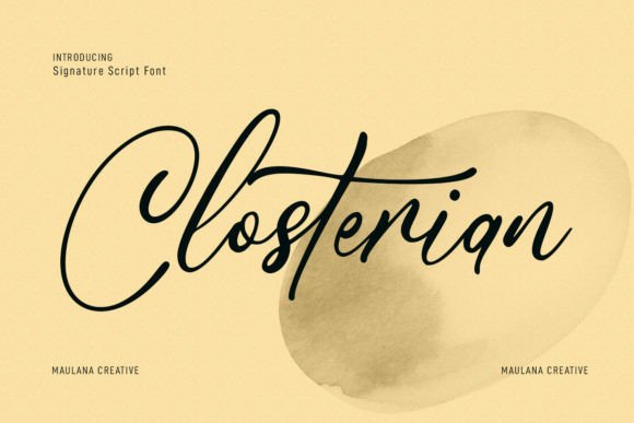 Choosing the Closterian Typeface for a Contemporary Brand Identity