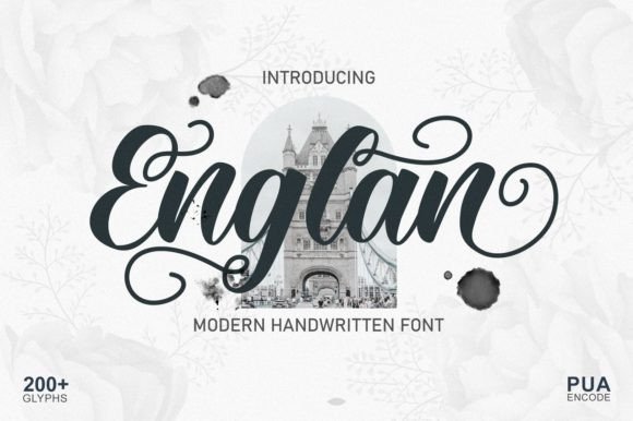 Englan: A Romantic Script Font for Your Branding Touchpoints