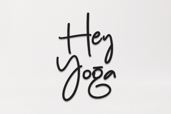 Hey Yoga: A Professional Typeface for Creators and Business Owners