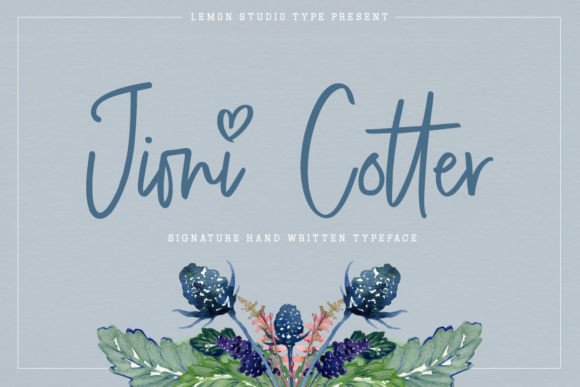 Jioni Cotter: A Script Font with Modern Confidence