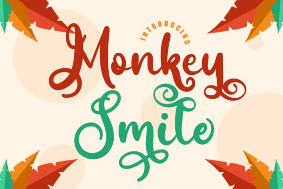 Monkey Smile: A Friendly Script Font for Your Crafting Business
