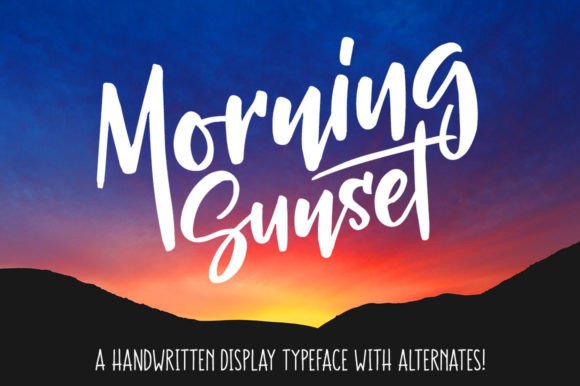 Morning Sunset: A Font That Makes Marketing Feel Alive