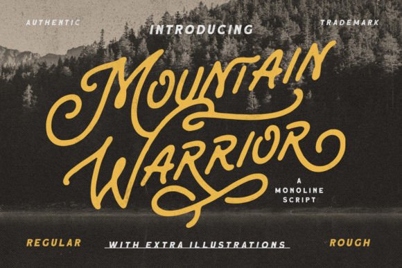 Mountain Warrior Font: A Maker’s Retro Brushstroke
