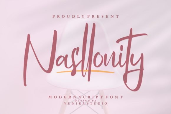 Nasllonity: A Modern Script Font for Elegant Digital Design