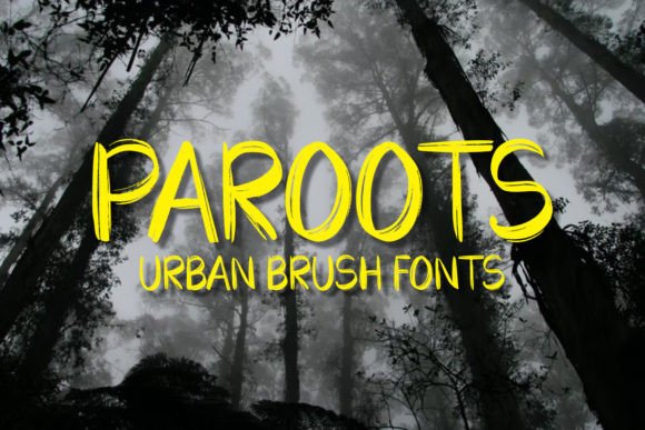 Paroots Font: A Brush-Style Typeface for Online Branding