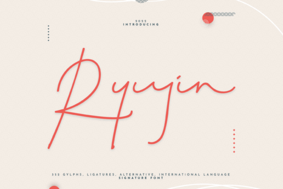 Ryujin Script Font for Modern Campaign Design