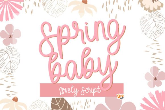 Spring Baby: A Script Font for Engagement-Driven Marketing