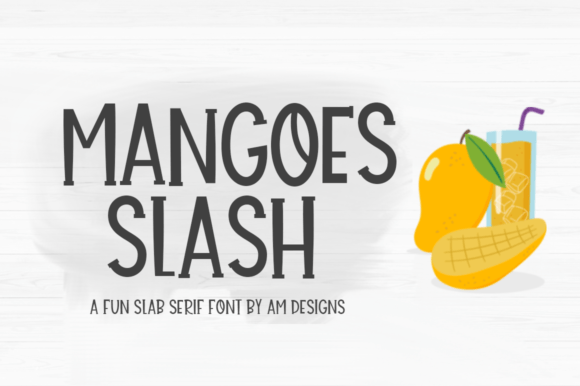 The Mangoes Slash Font: A Crafting Partner with Handwritten Charm
