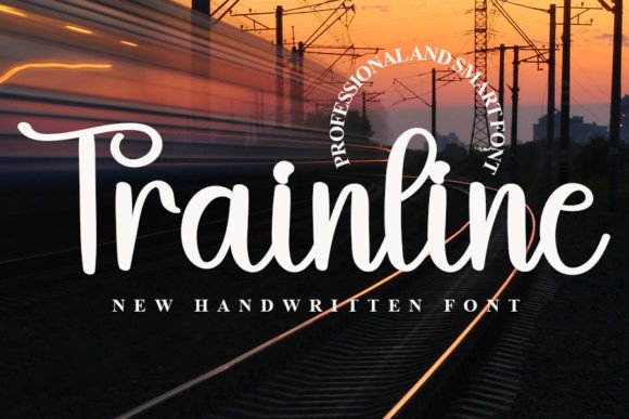Trainline: A Handwritten Font for Editorial Elegance