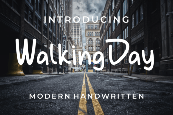 Walking Day Font: A Handwritten Touch for Your Brand Identity