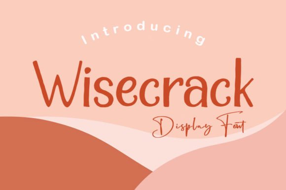 Wisecrack Font: A Display Typeface for Digital Personality